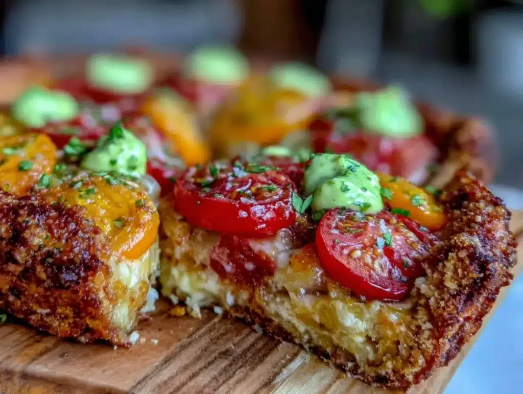 savory tomato pie - featured image