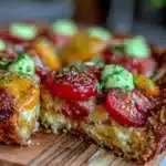 savory tomato pie - featured image