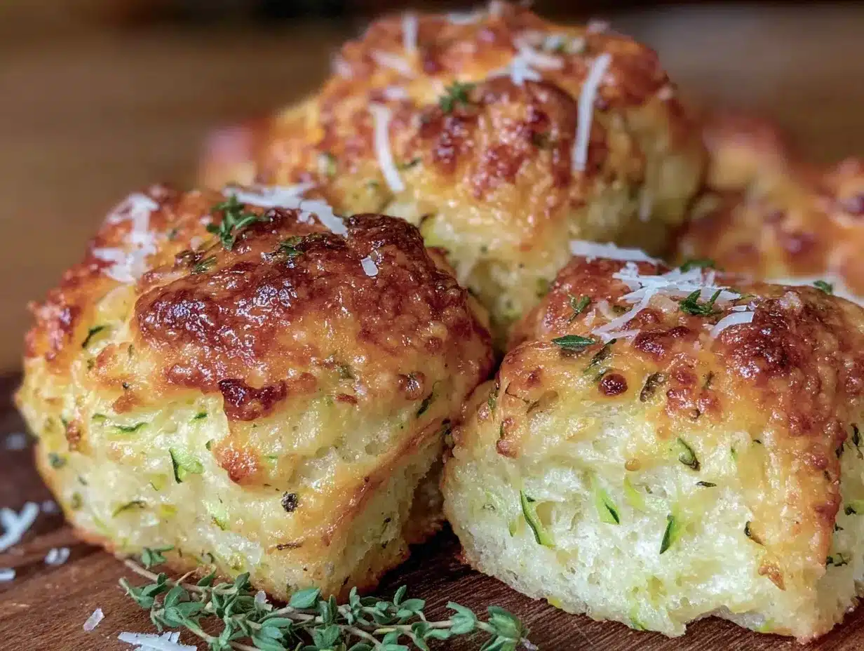 shredded zucchini dinner rolls preparation steps