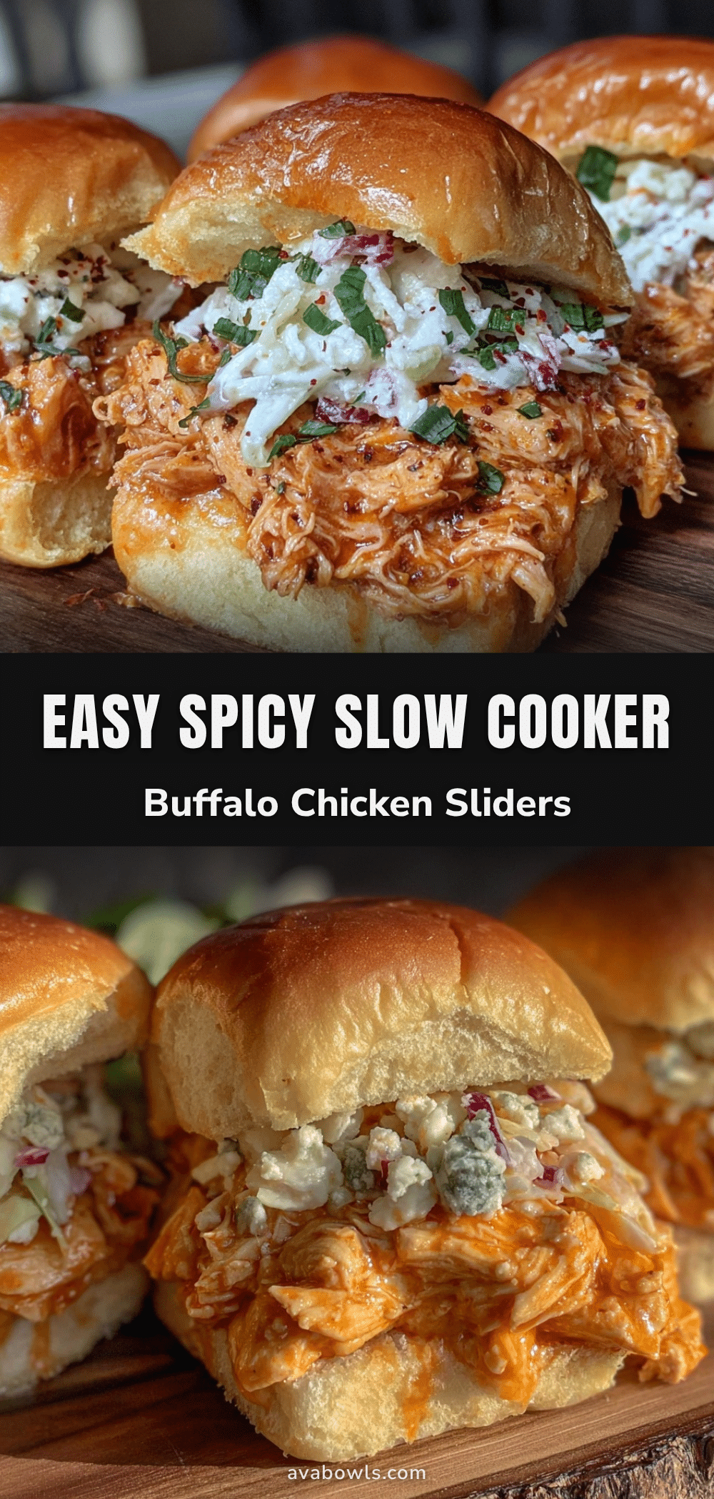 slow cooker buffalo chicken sliders recipe
