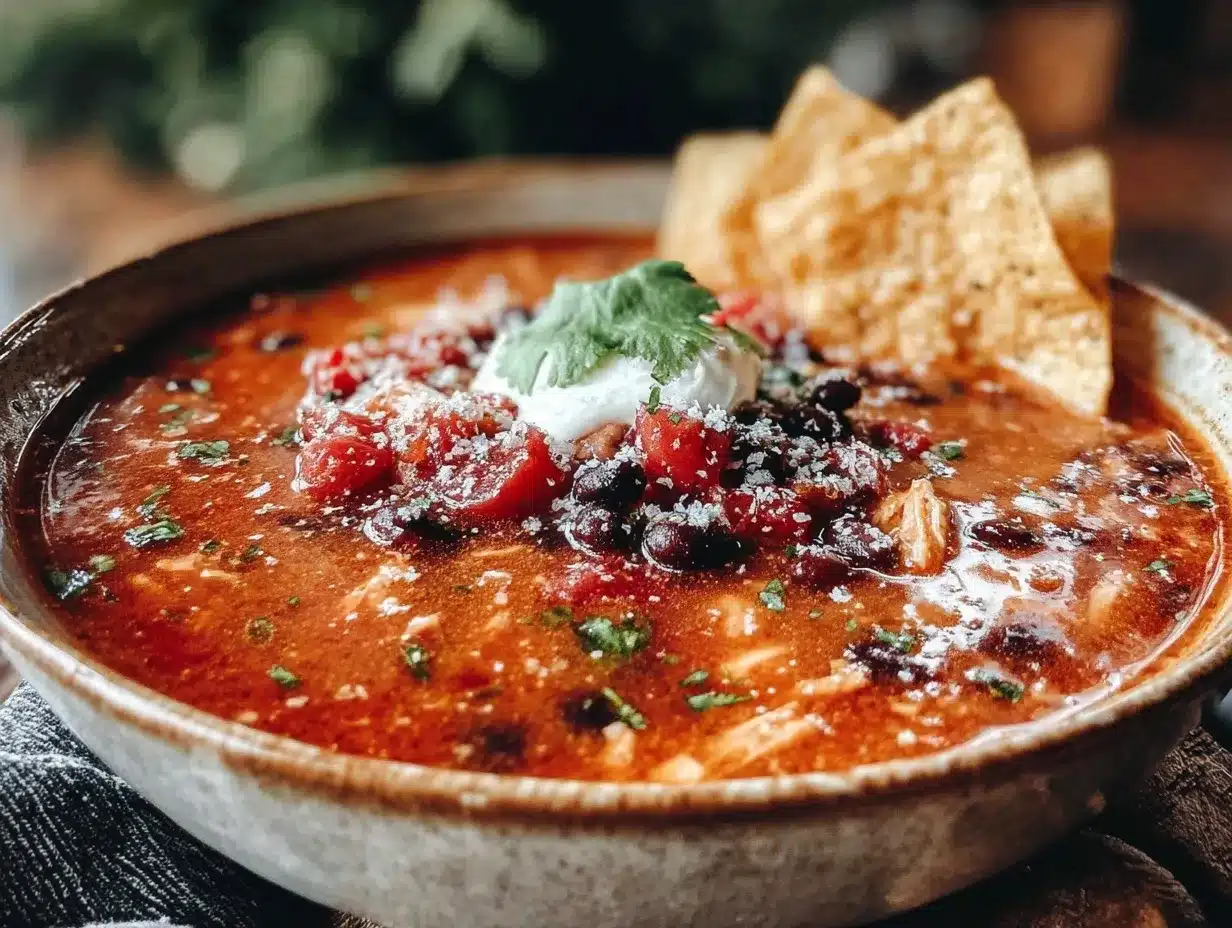 slow cooker chicken tortilla soup preparation steps