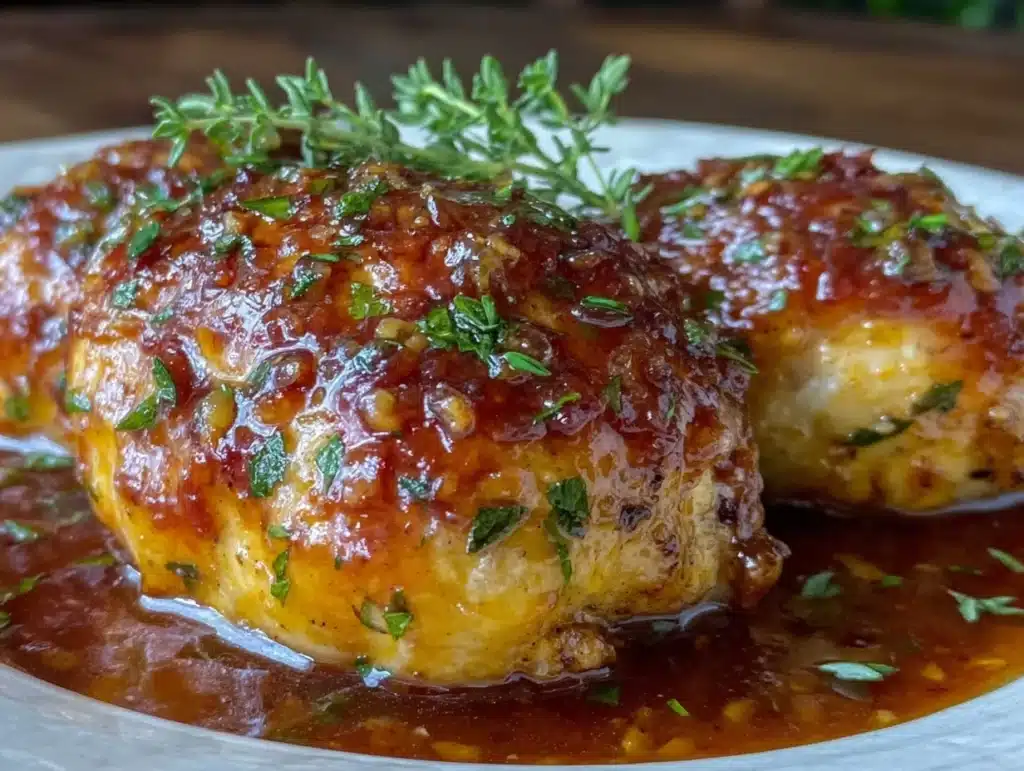 slow cooker honey garlic chicken breasts - featured image
