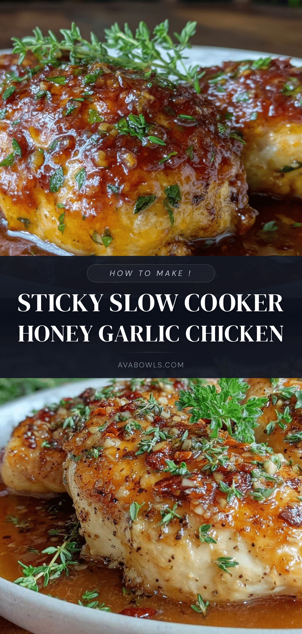 slow cooker honey garlic chicken breasts recipe