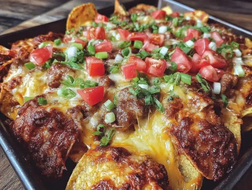 smoked paprika chili cheese dog nachos - featured image