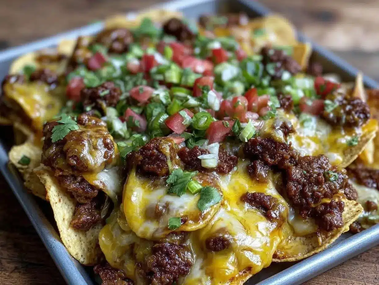 smoked paprika chili cheese dog nachos preparation steps