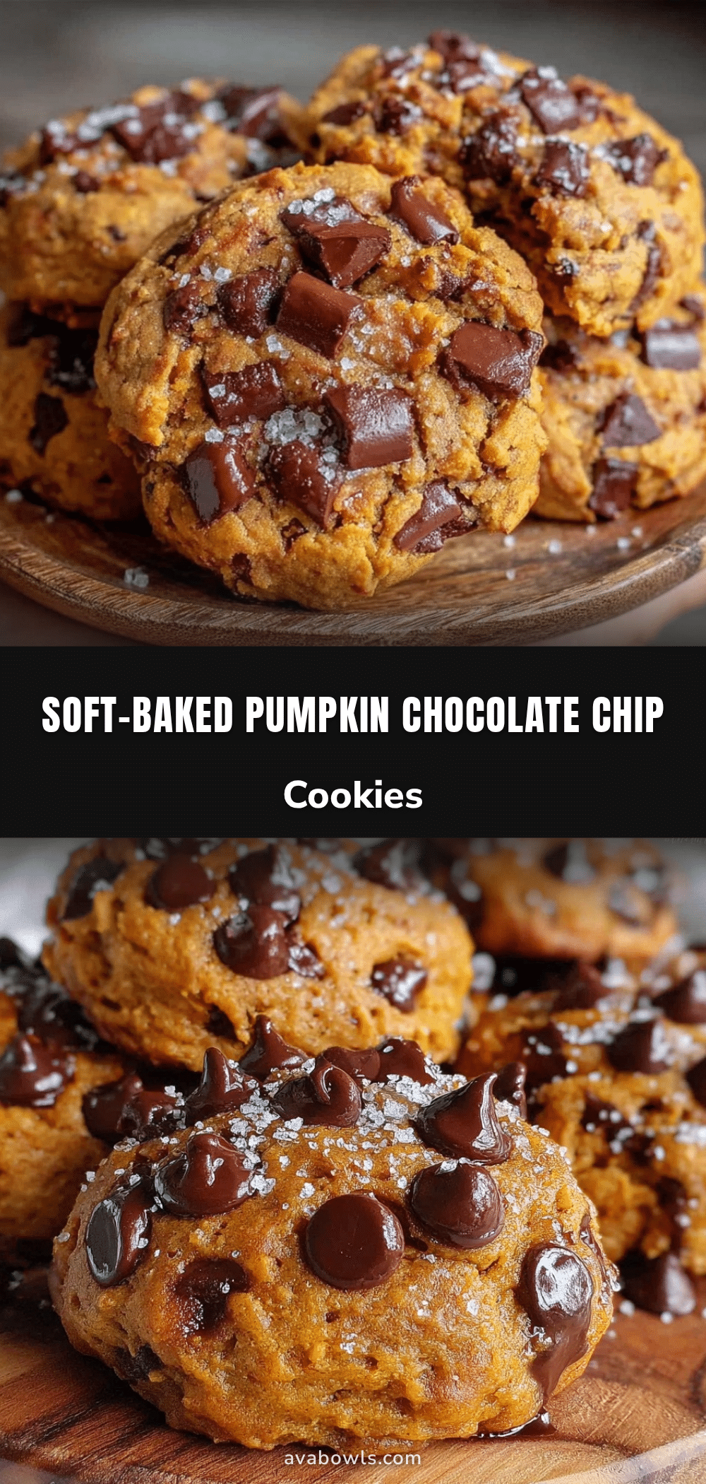 soft-baked pumpkin chocolate chip cookies recipe