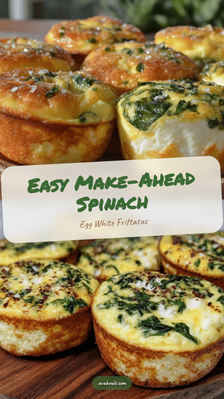spinach egg white mini frittatas recipe