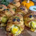 spooky mummy jalapeño poppers - featured image