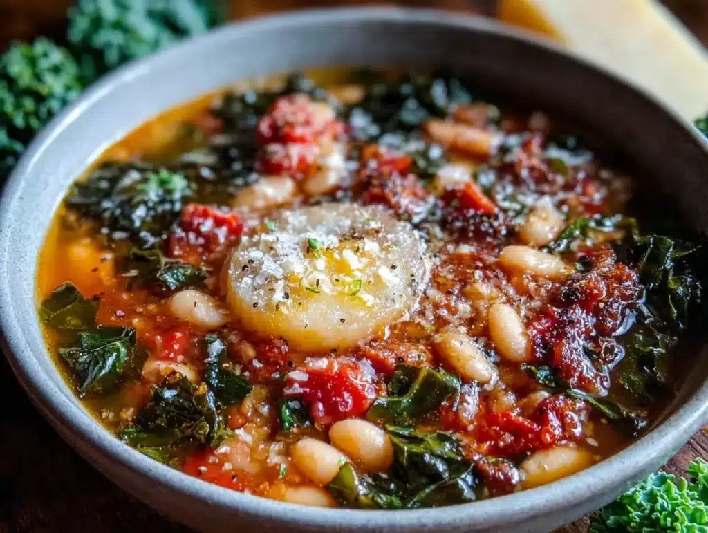 Tuscan White Bean and Kale Soup - featured image