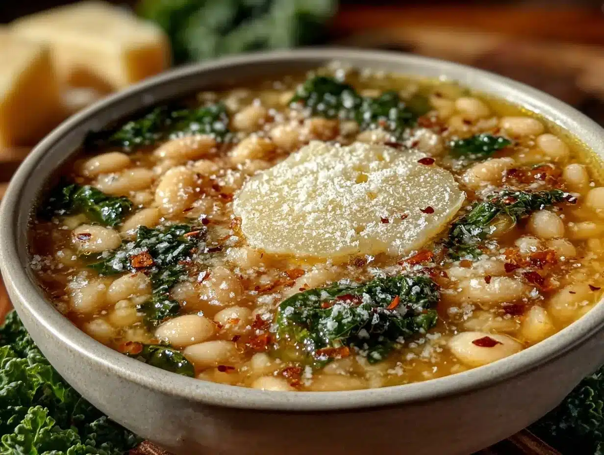 Tuscan White Bean and Kale Soup preparation steps