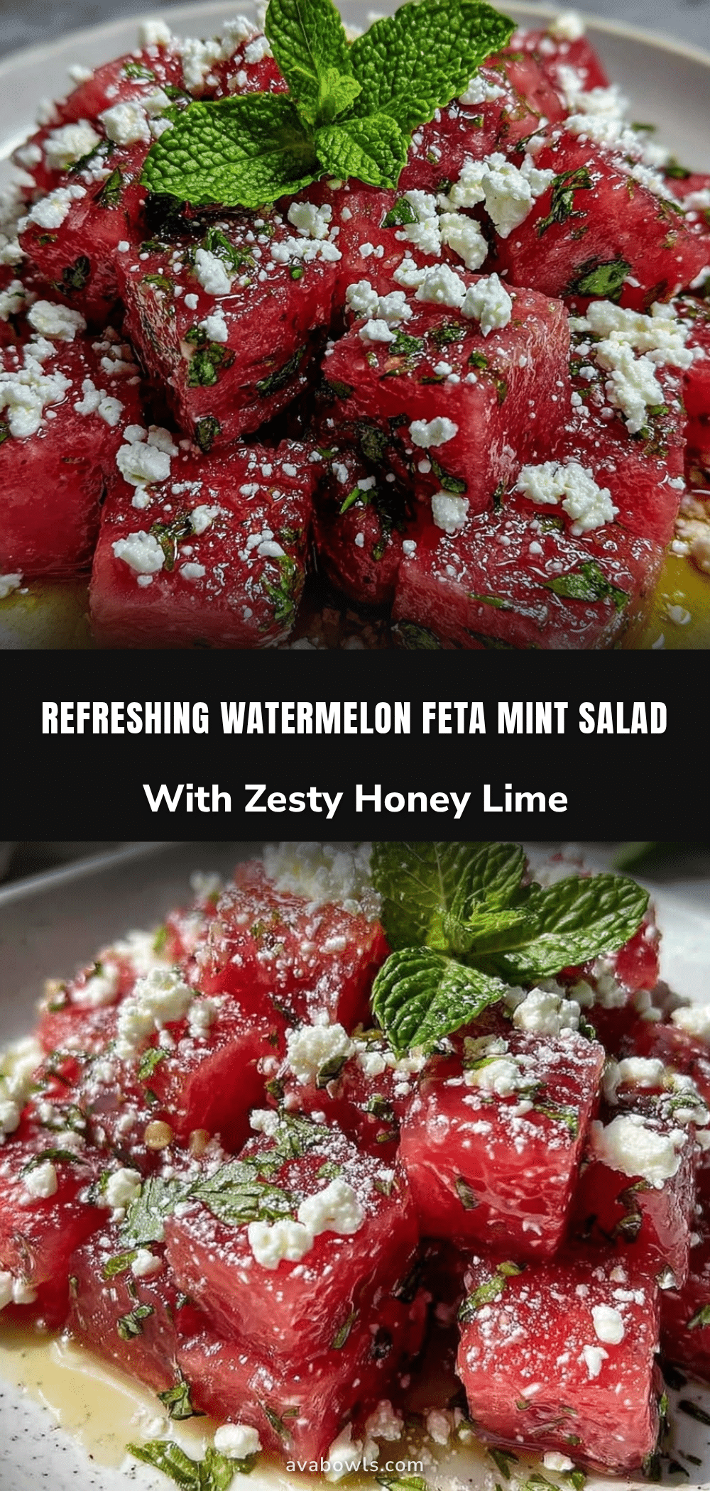 watermelon feta mint salad recipe