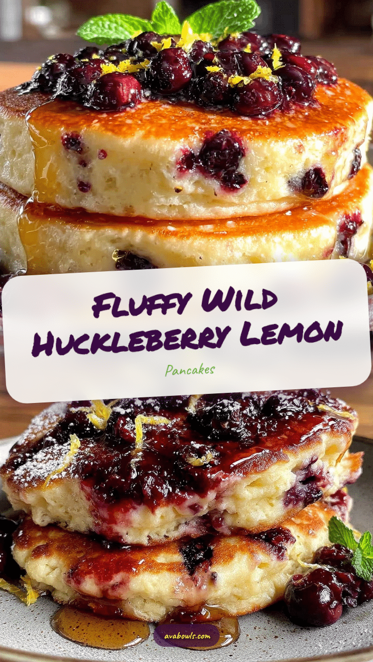 wild huckleberry lemon pancakes recipe