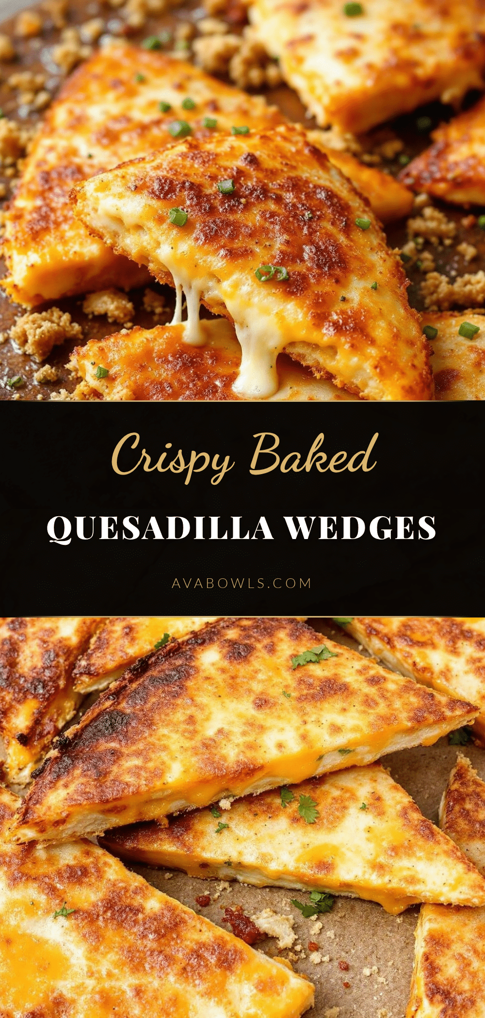 baked cheese quesadilla wedges recipe