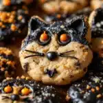 black cat halloween sugar cookies - featured image