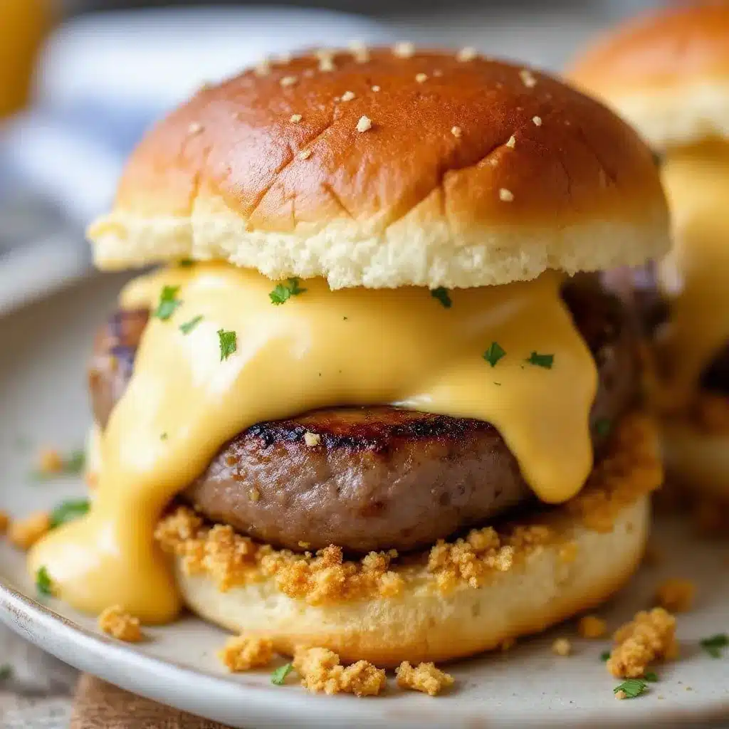 bratwurst sliders with beer cheese sauce preparation steps