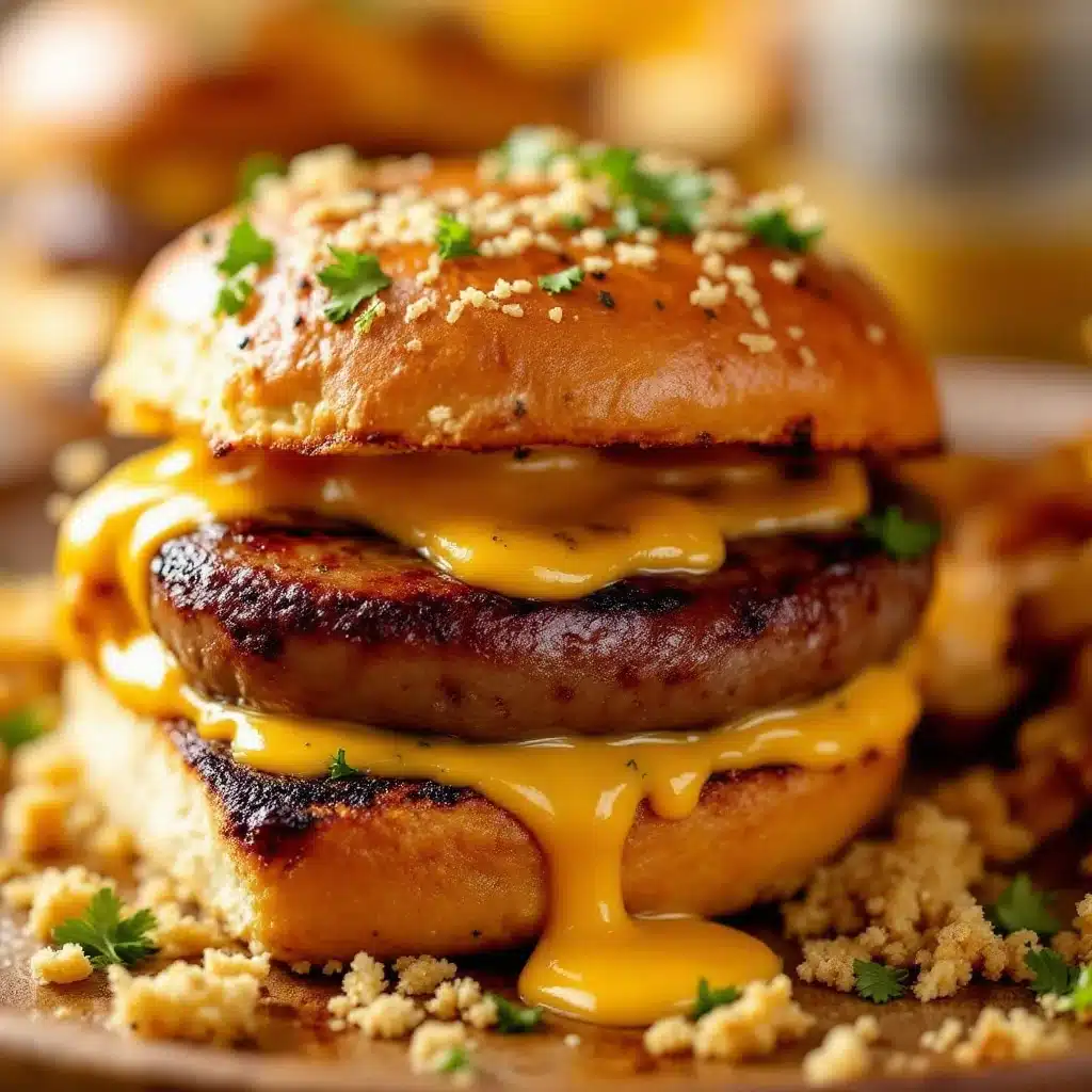 bratwurst sliders with beer cheese sauce - featured image