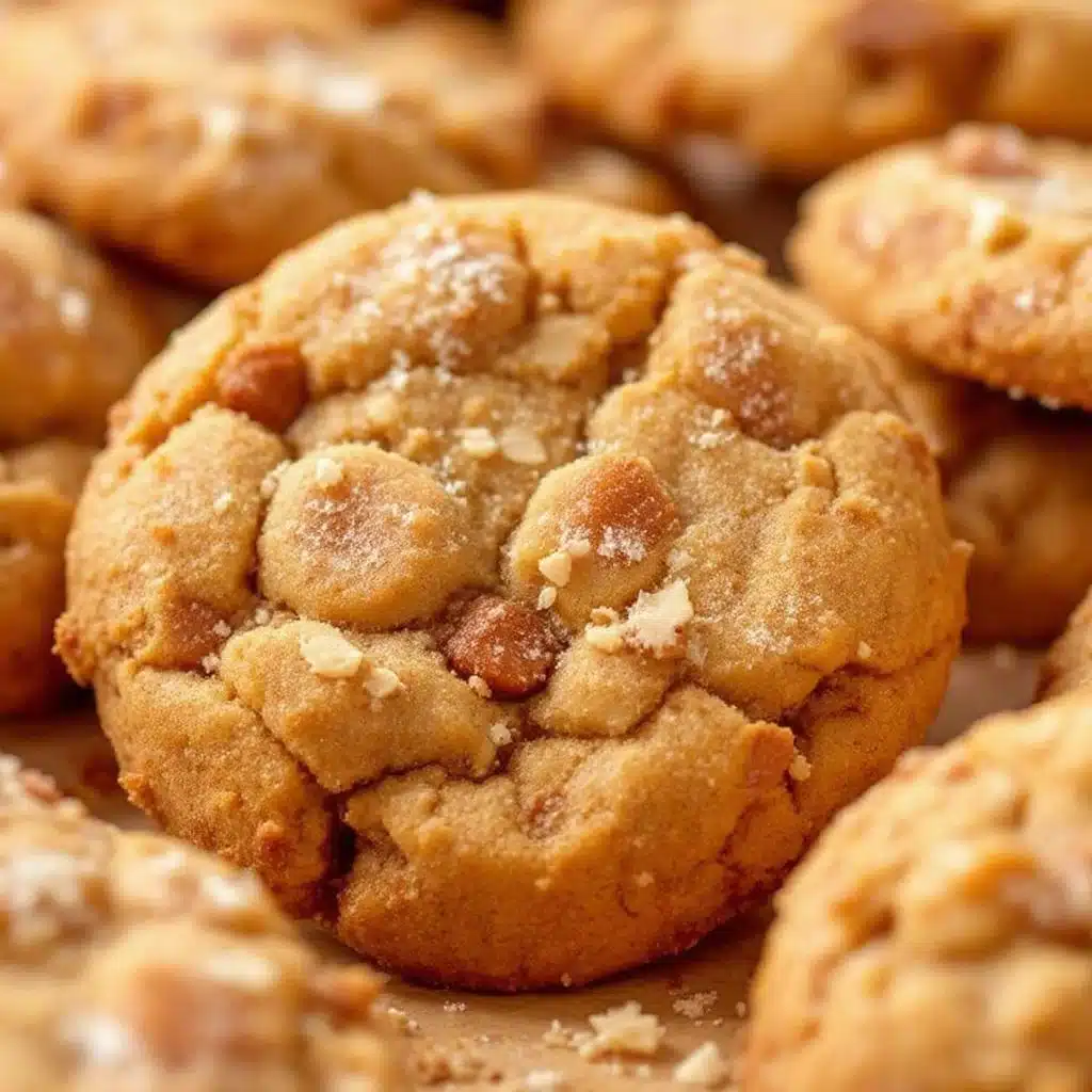 brown butter pumpkin snickerdoodle cookies - featured image