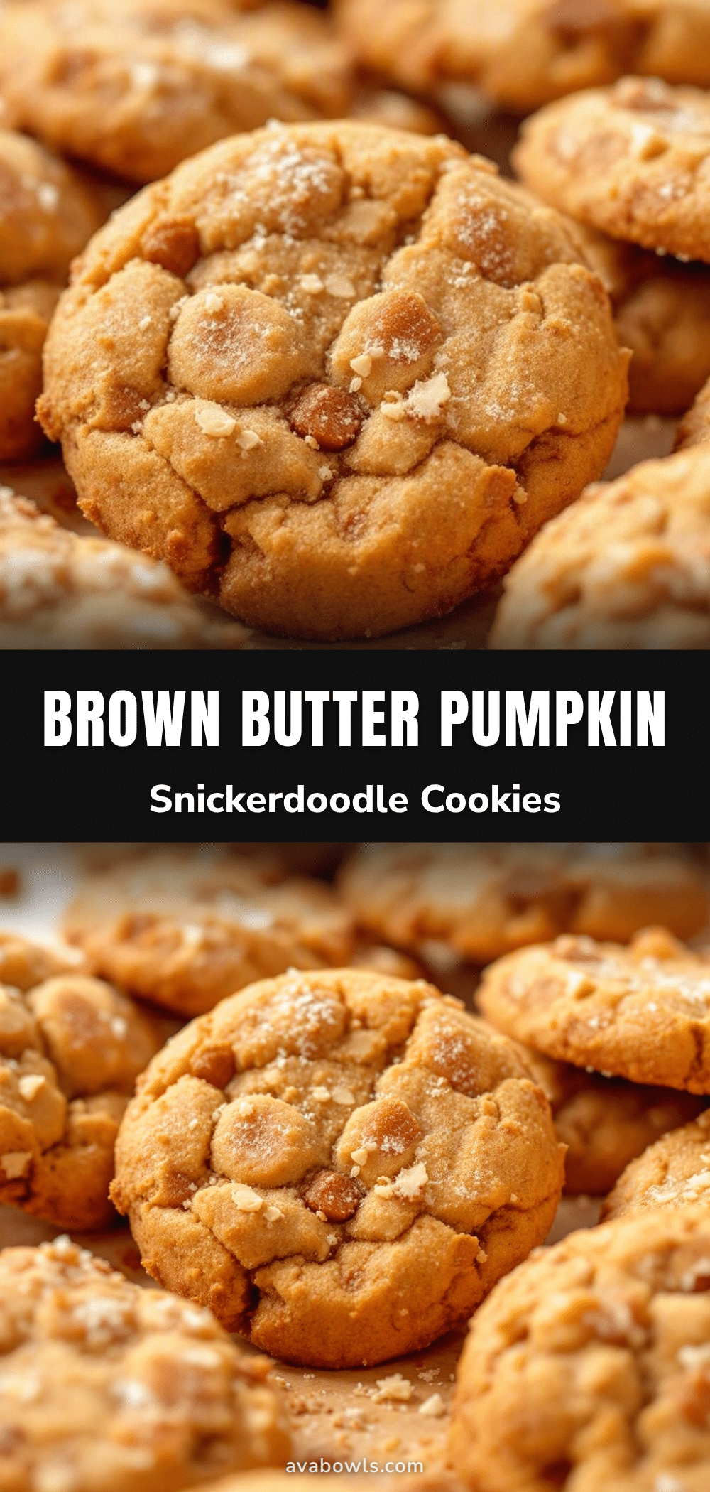 brown butter pumpkin snickerdoodle cookies recipe