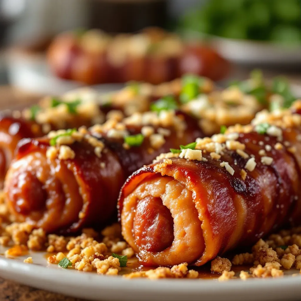 brown sugar bacon-wrapped smokies preparation steps