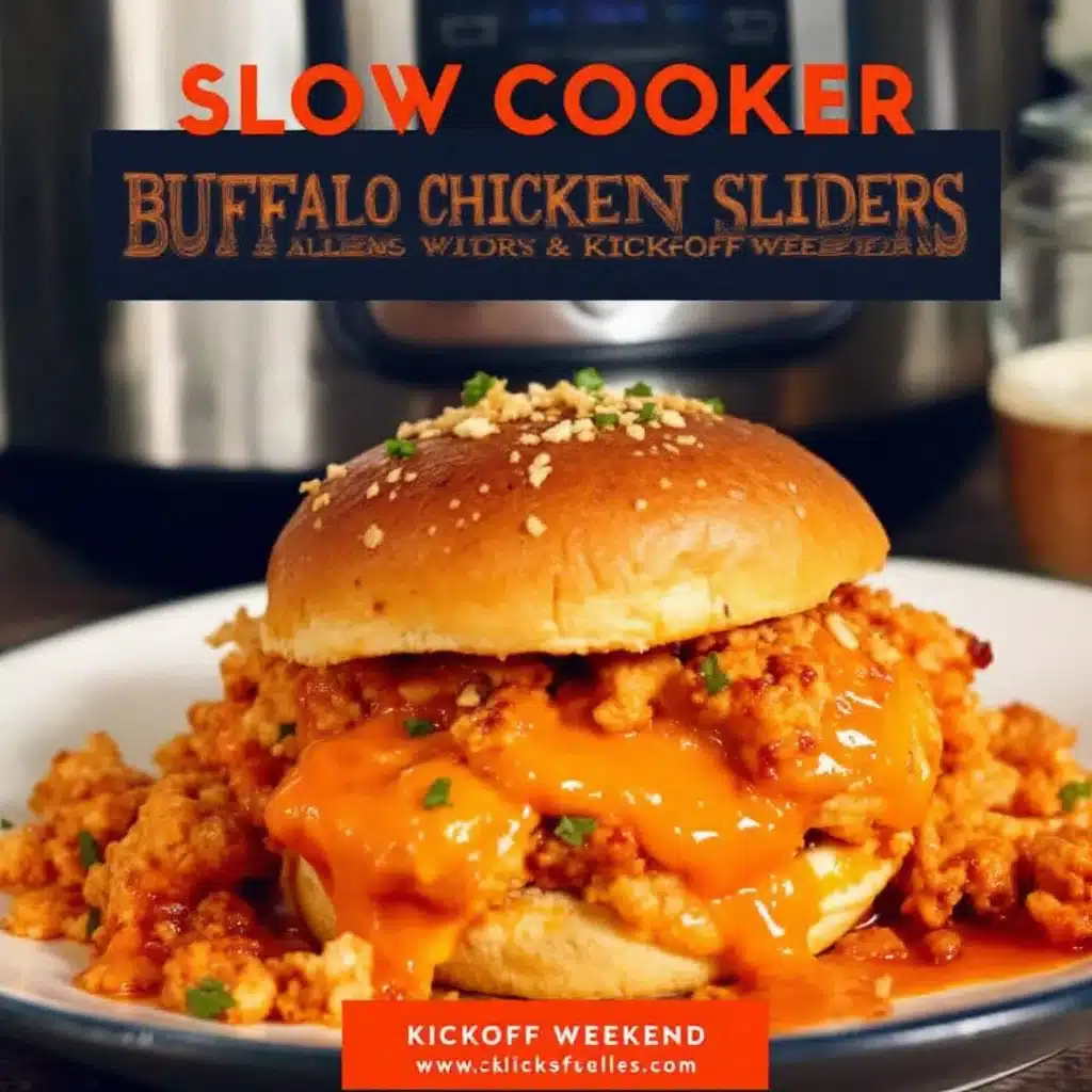 buffalo chicken sliders - featured image