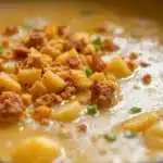 cheeseburger potato soup - featured image