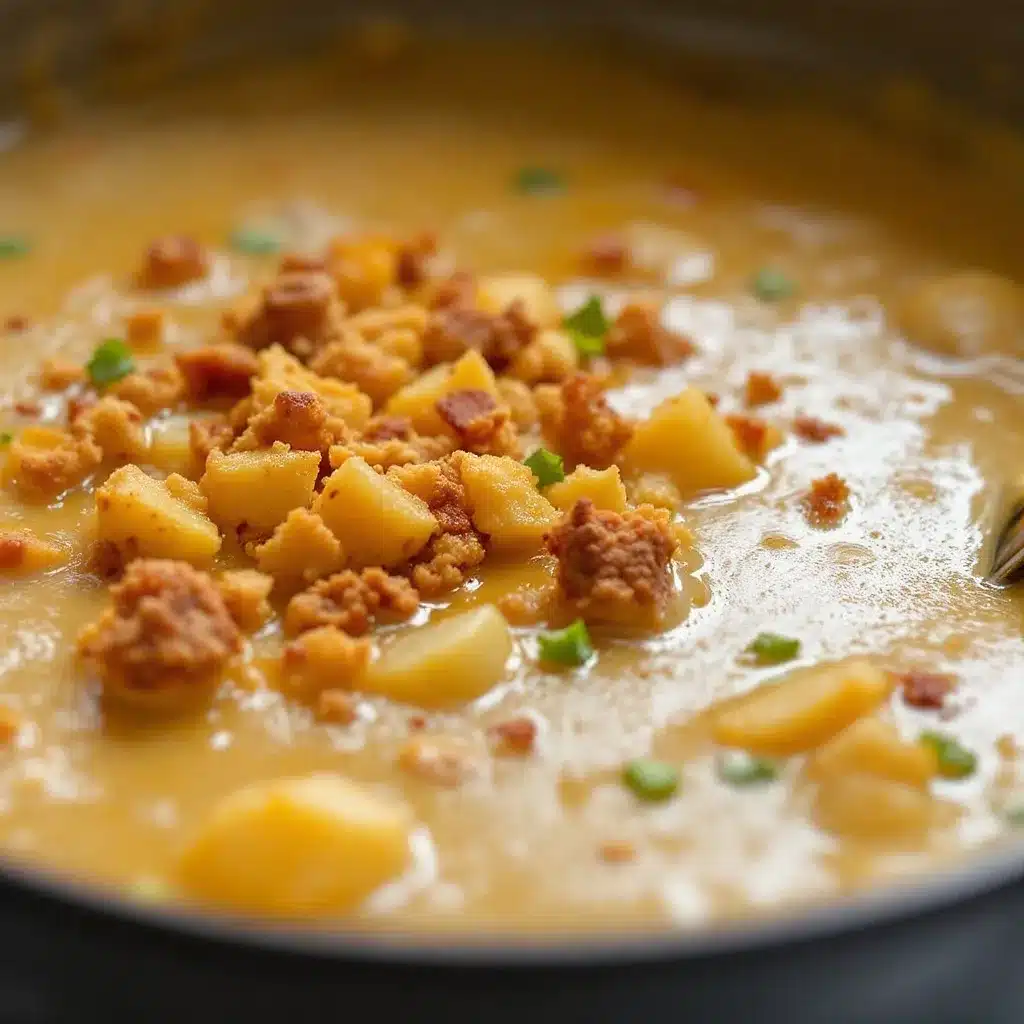 cheeseburger potato soup preparation steps