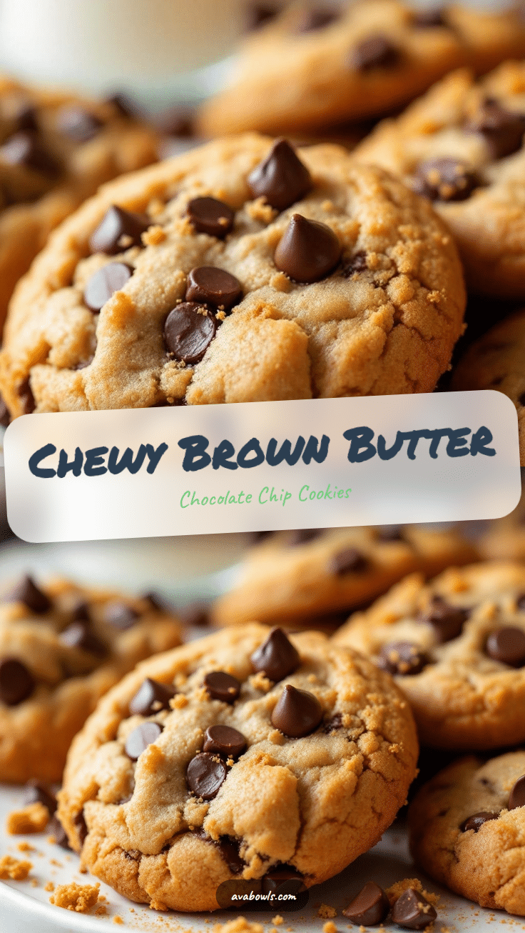 chewy brown butter chocolate chip cookies recipe