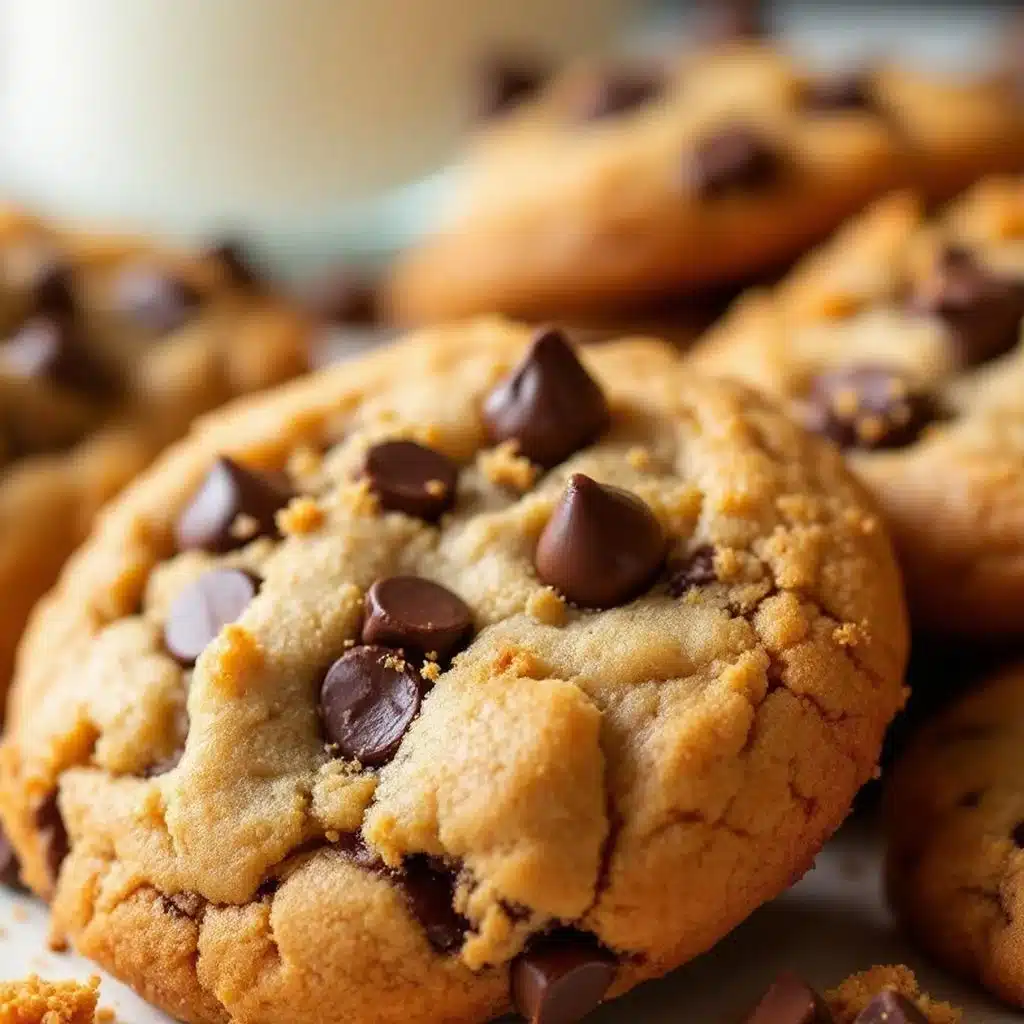 chewy brown butter chocolate chip cookies - featured image