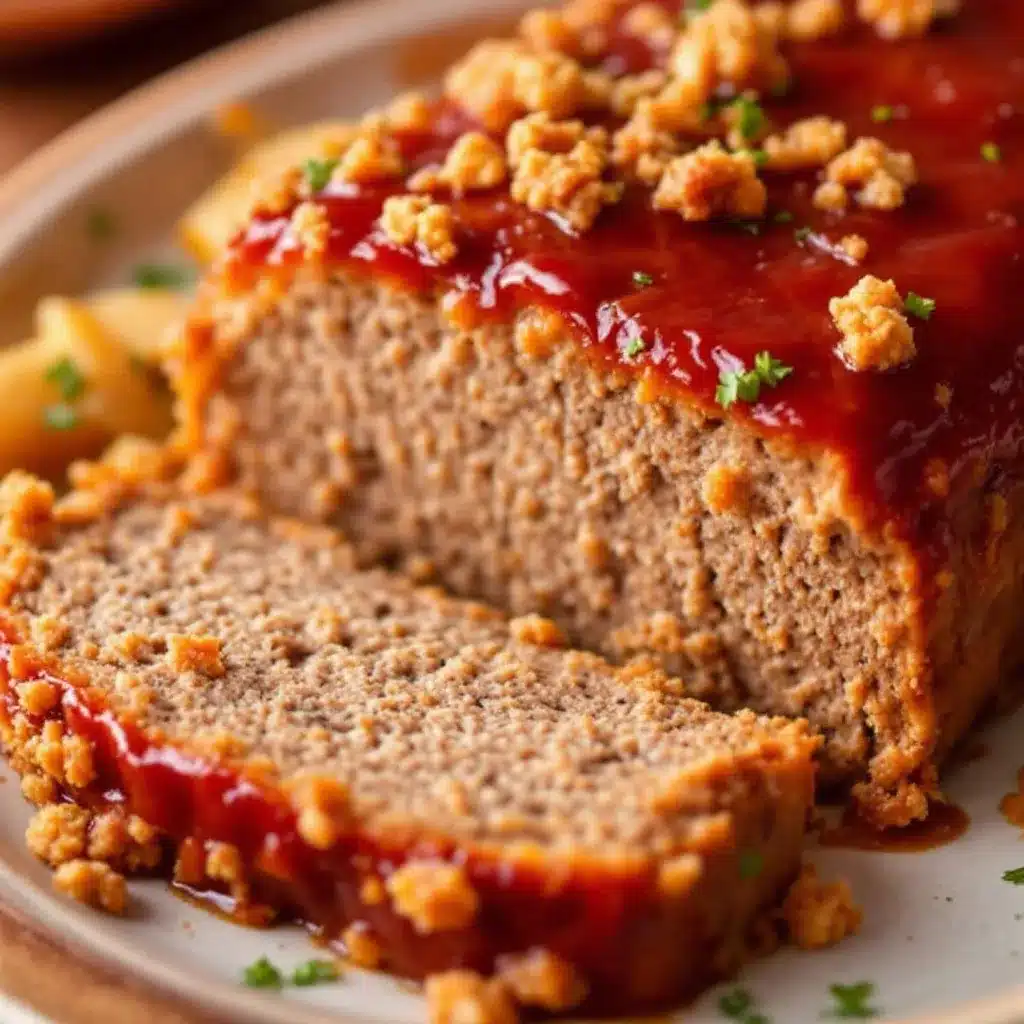 classic old-fashioned meatloaf with brown sugar glaze preparation steps