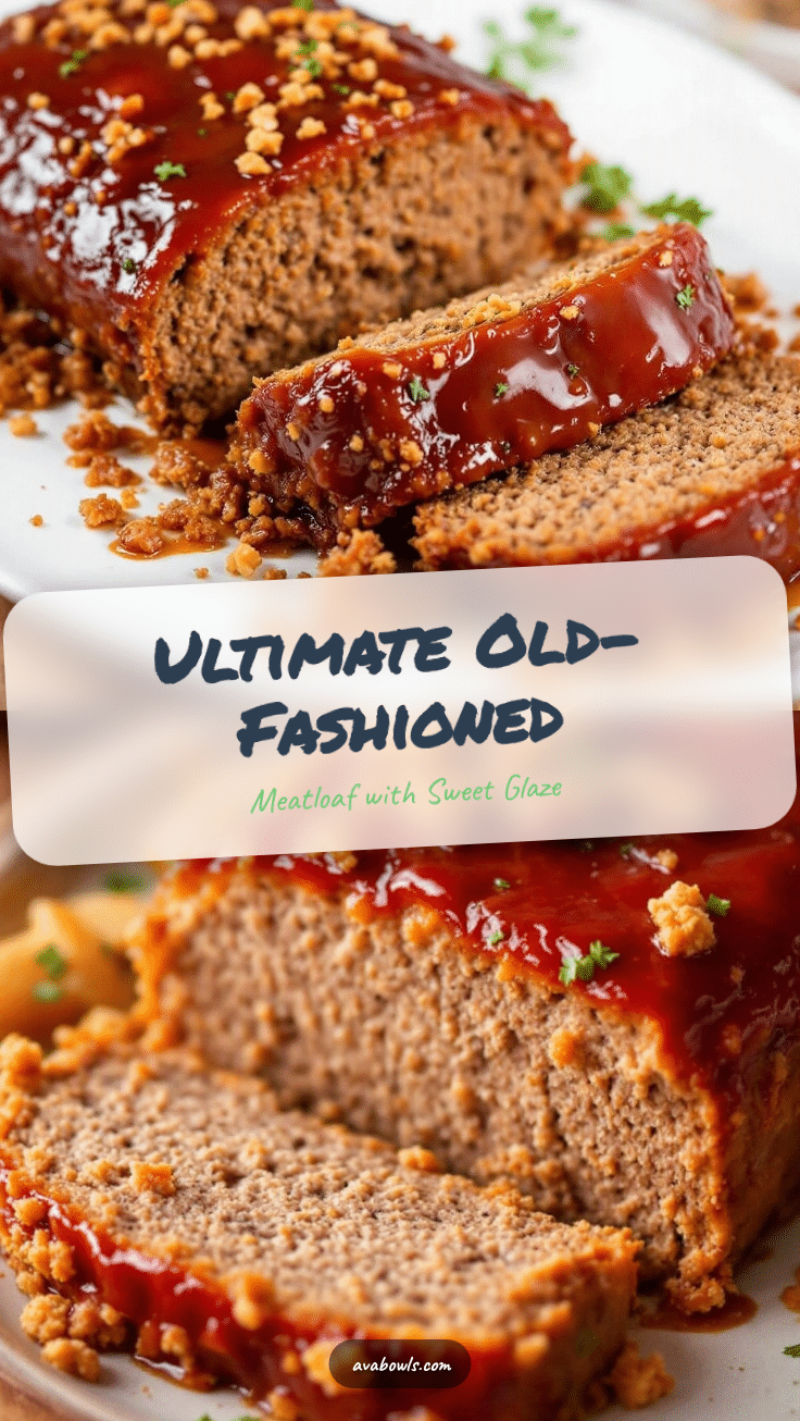 classic old-fashioned meatloaf with brown sugar glaze recipe