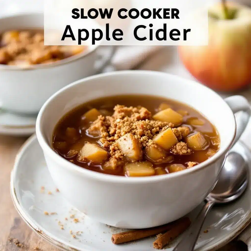 cozy slow cooker spiced apple cider preparation steps