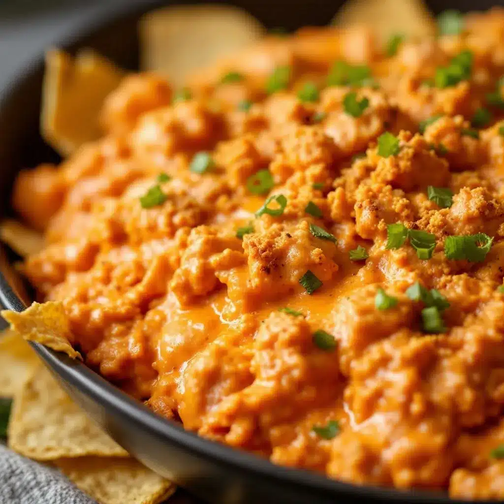 creamy buffalo chicken dip preparation steps