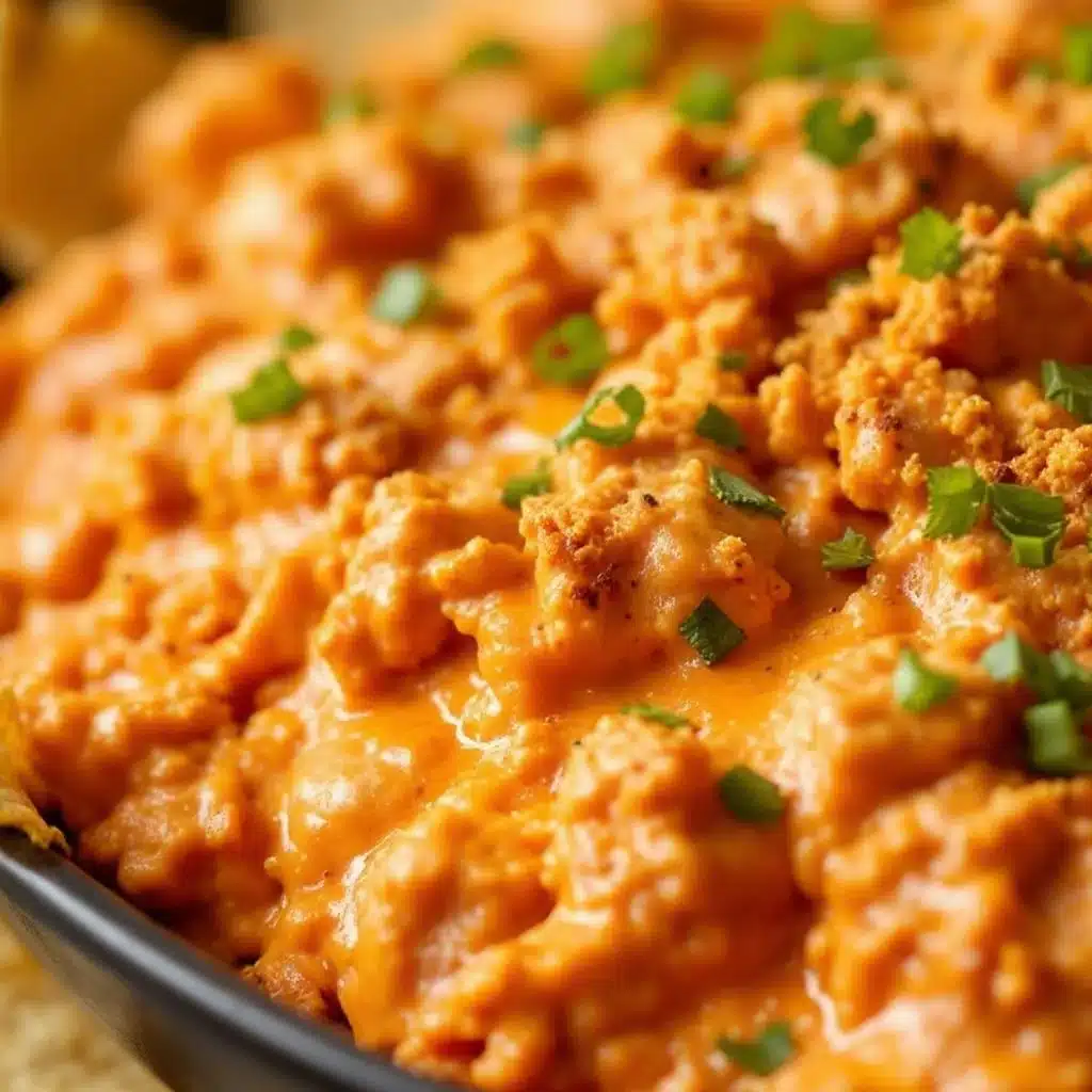 creamy buffalo chicken dip - featured image