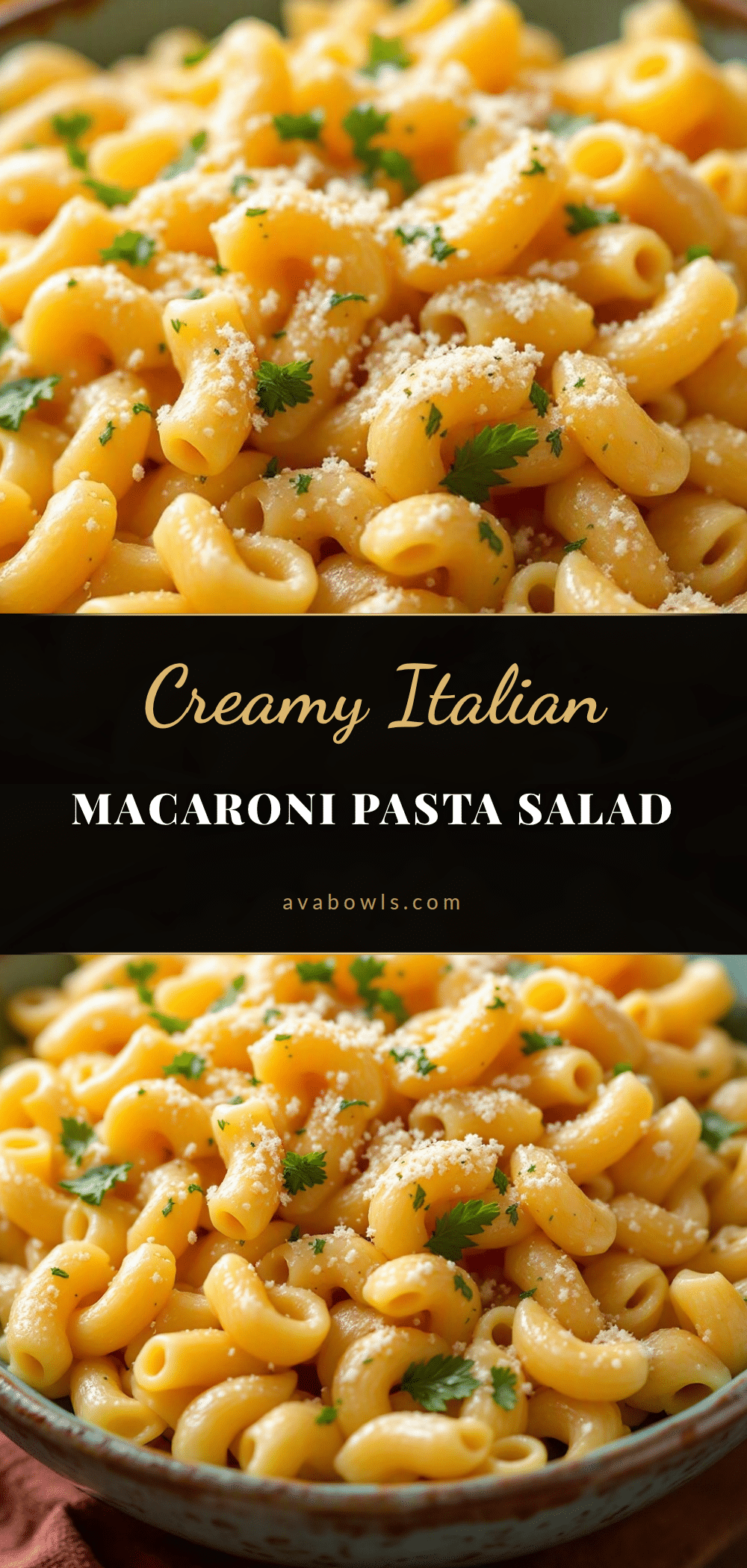 creamy macaroni pasta salad with italian dressing recipe
