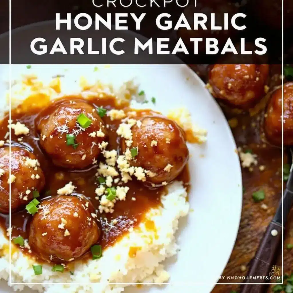 crockpot honey garlic meatballs preparation steps