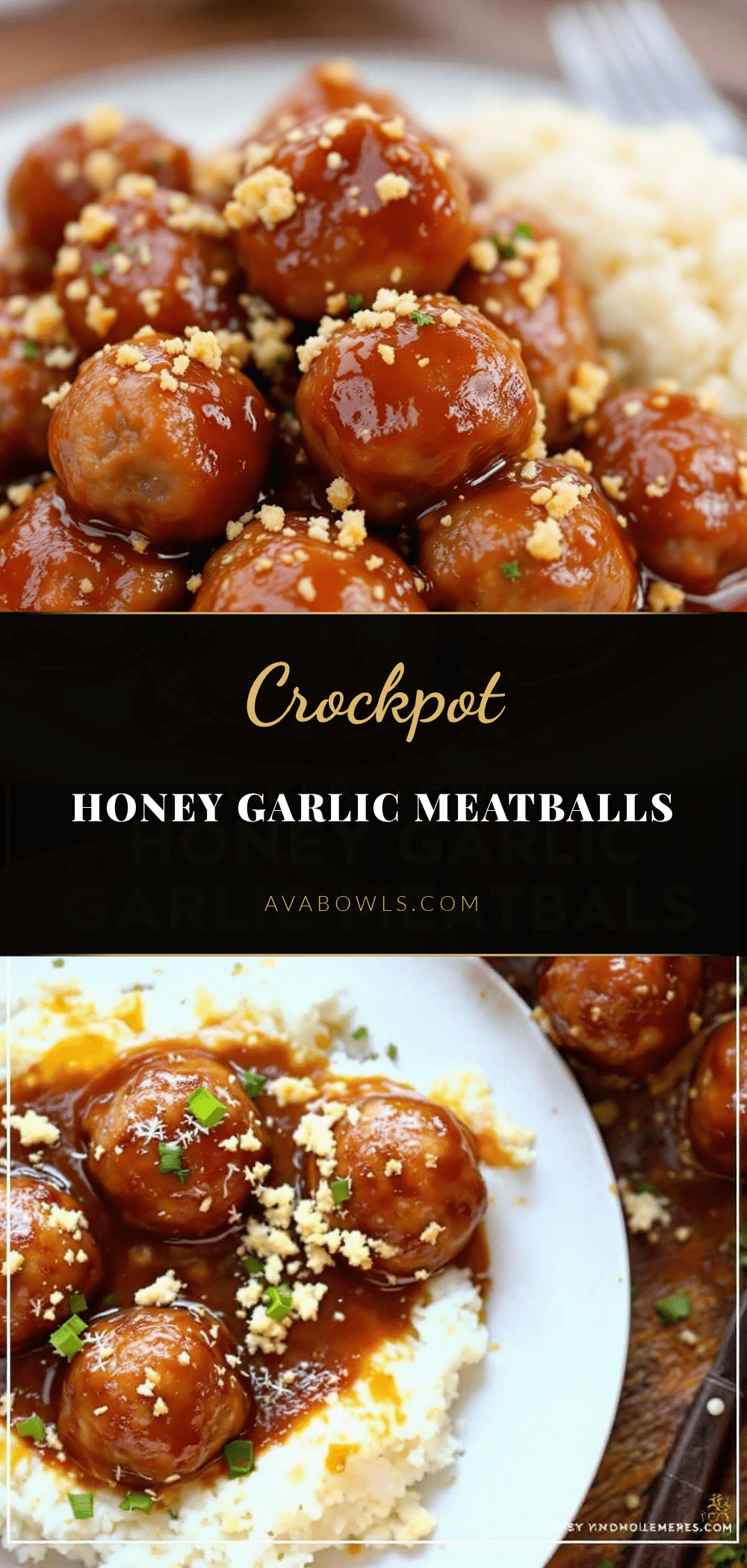 crockpot honey garlic meatballs recipe