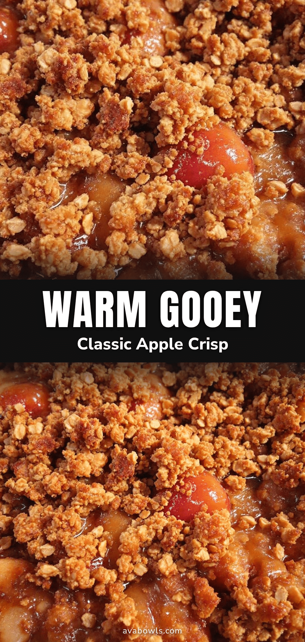 easy homemade apple crisp with oat crumble topping recipe