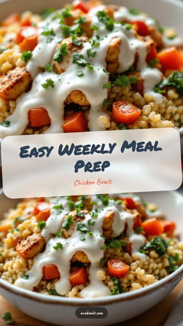 easy meal prep chicken and rice bowls recipe