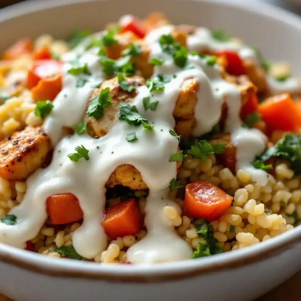 easy meal prep chicken and rice bowls - featured image