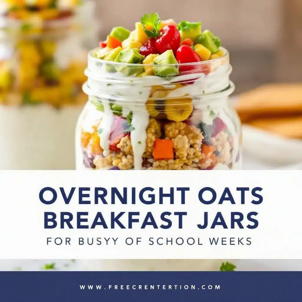 easy overnight oats breakfast jars preparation steps