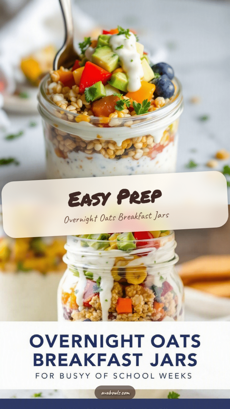 easy overnight oats breakfast jars recipe