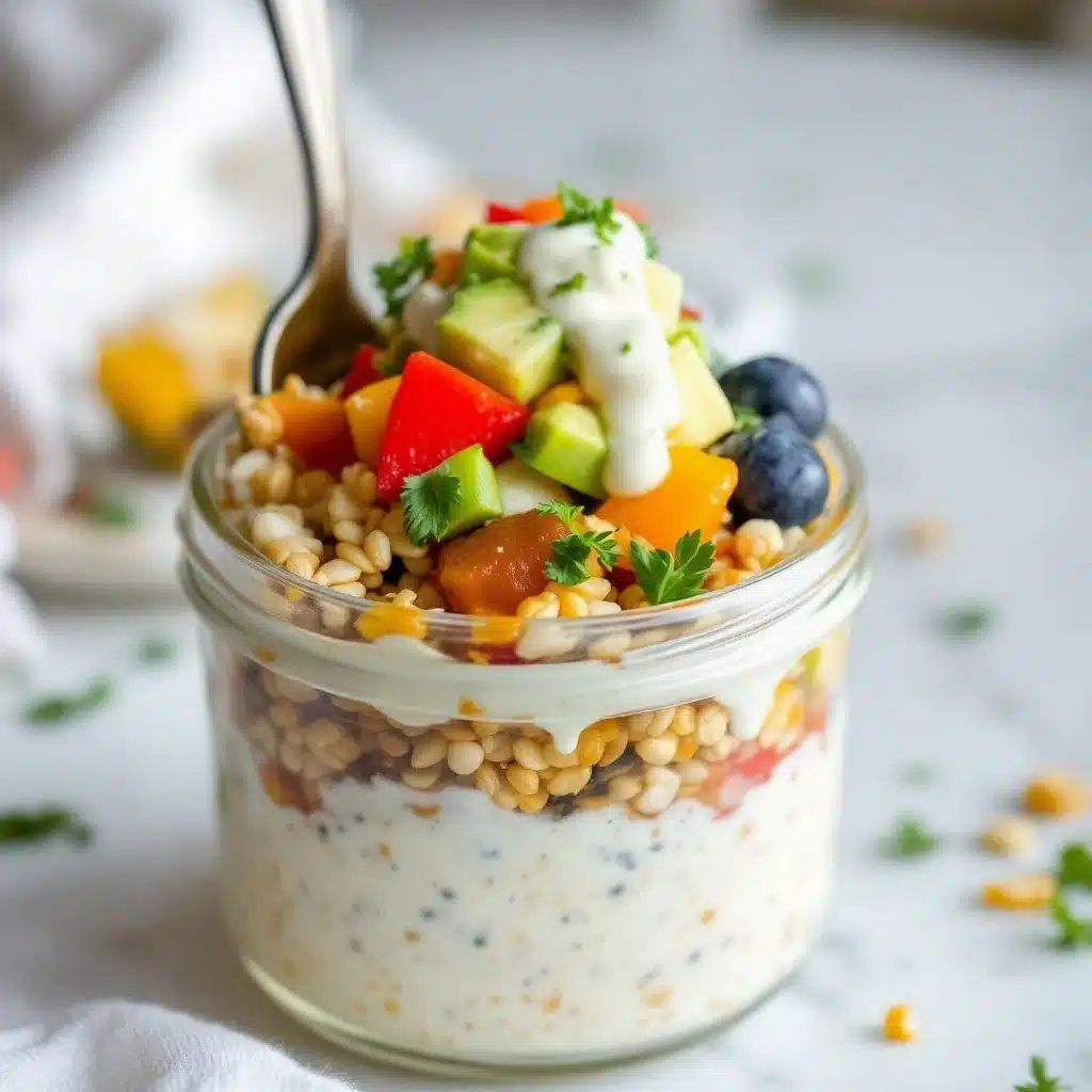 easy overnight oats breakfast jars - featured image