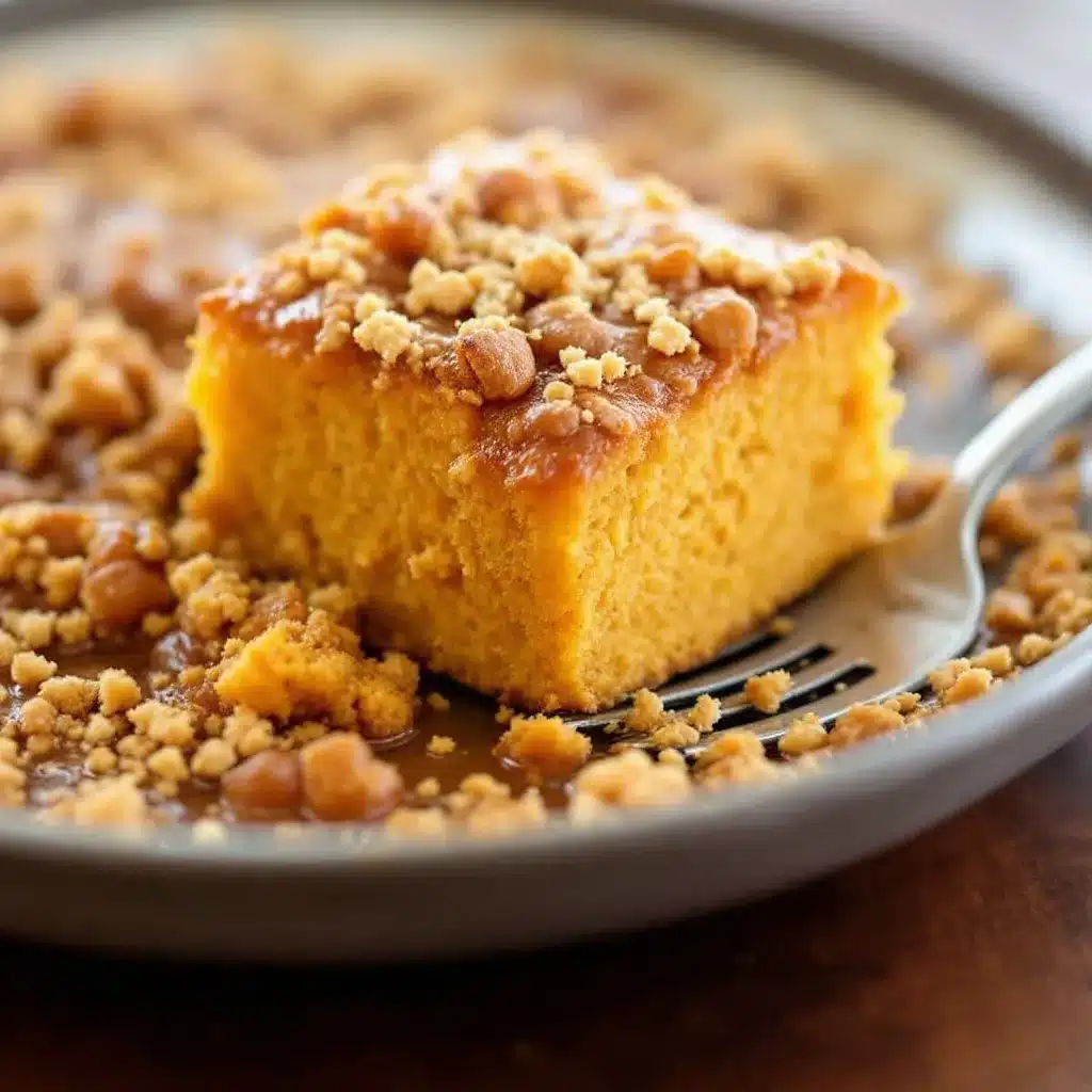 easy pumpkin dump cake with yellow cake mix preparation steps