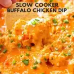 Easy Slow Cooker Buffalo Chicken Dip with Ranch - featured image