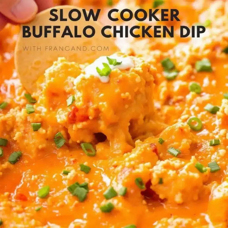 Easy Slow Cooker Buffalo Chicken Dip with Ranch - featured image