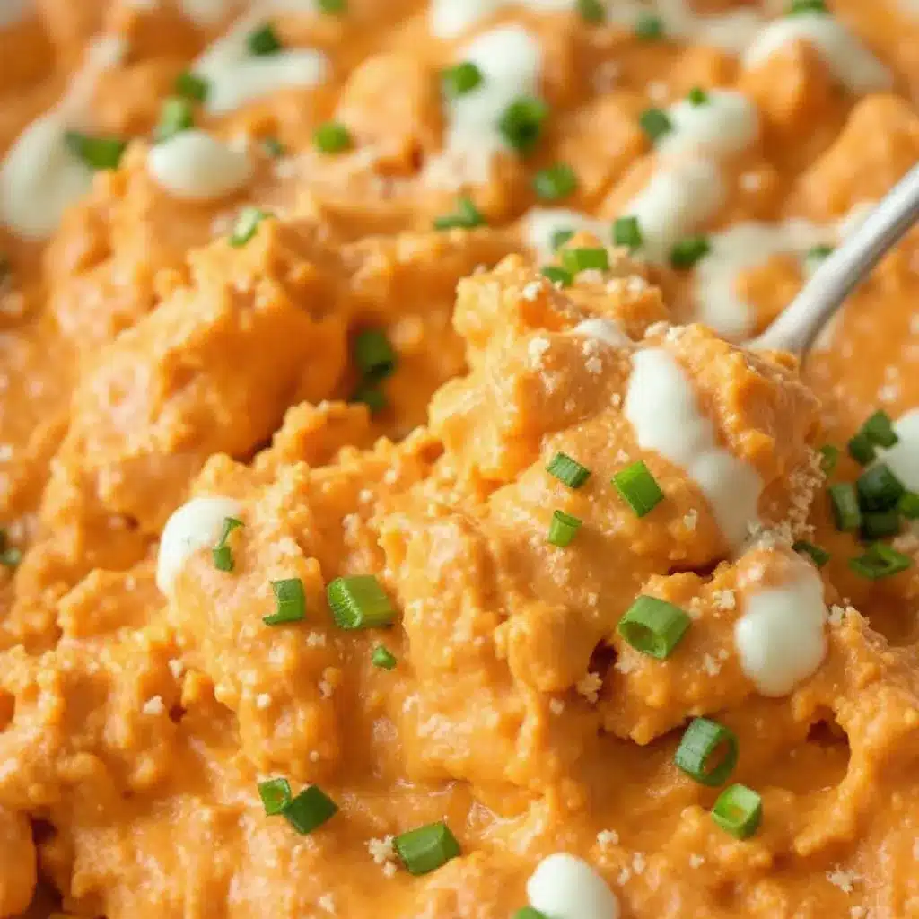 Easy Slow Cooker Buffalo Chicken Dip with Ranch preparation steps