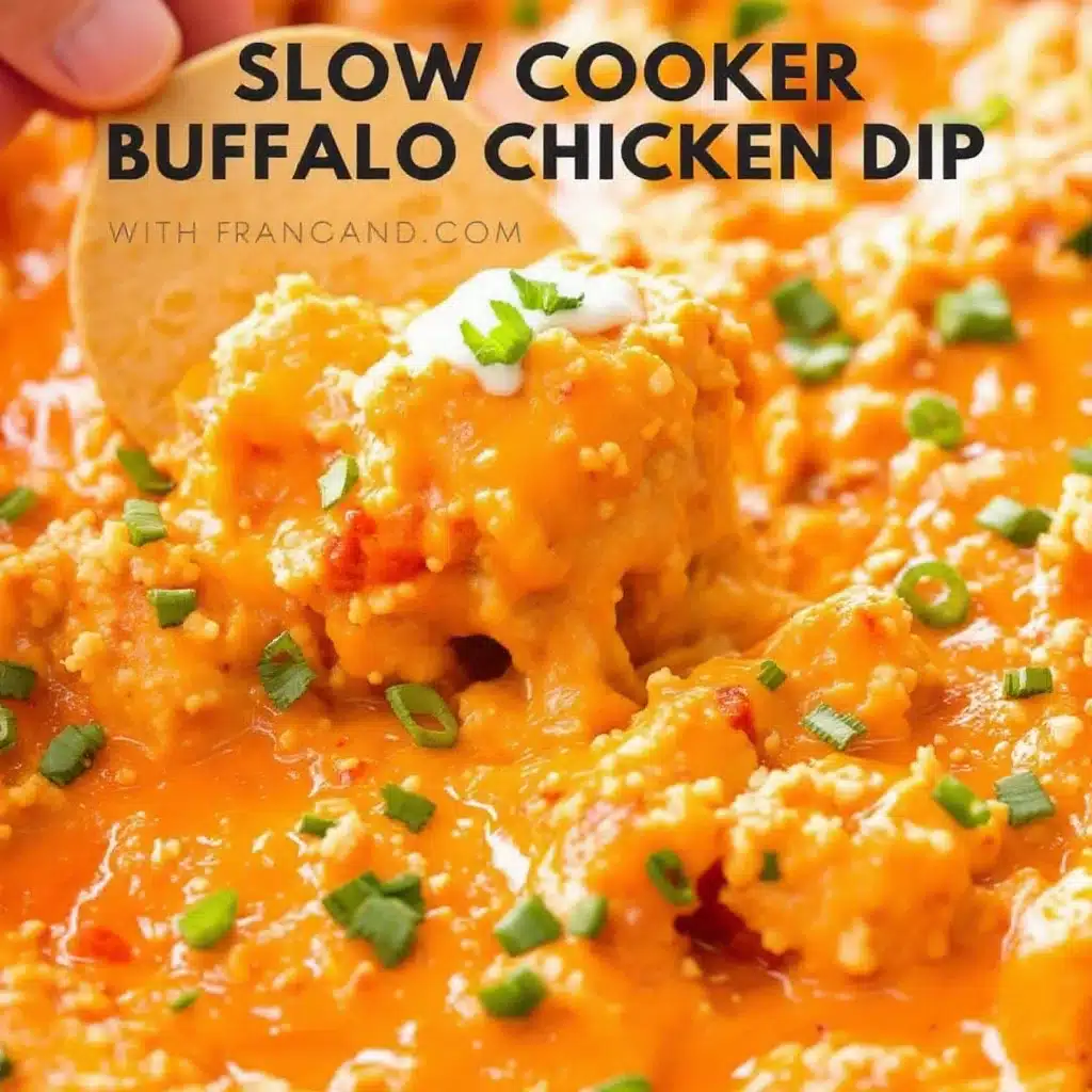 Easy Slow Cooker Buffalo Chicken Dip with Ranch - featured image