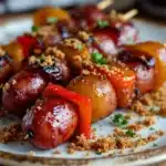Easy Smoked Sausage and Pepper Skewers - featured image