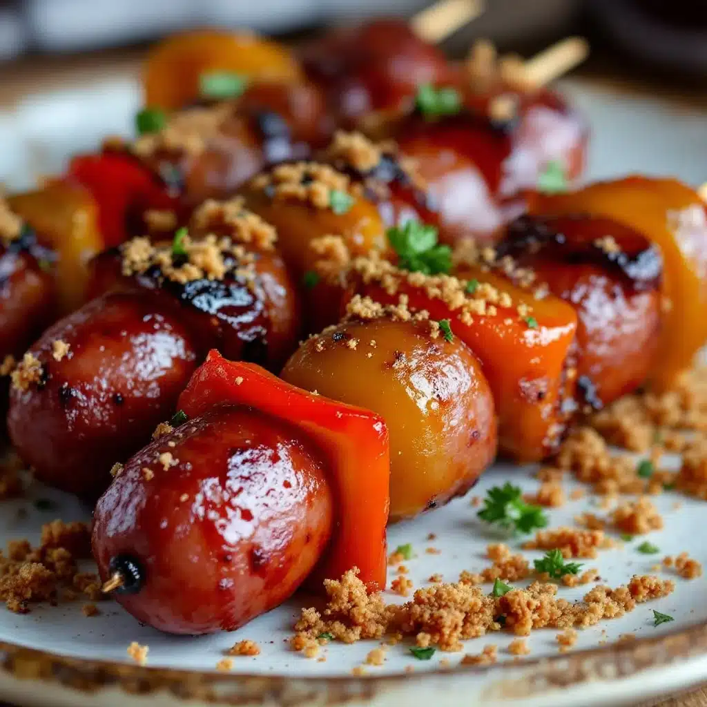 Easy Smoked Sausage and Pepper Skewers - featured image