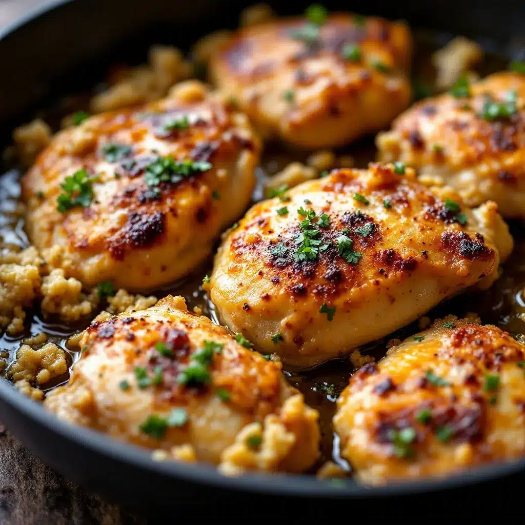 garlic butter chicken thighs preparation steps